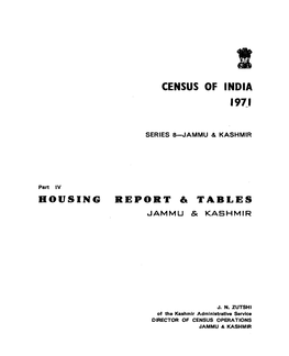 Housing Report & Tables, Part IV, Series-8