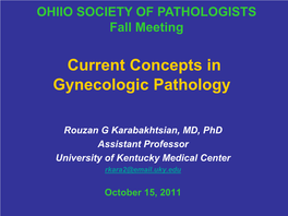 Gynecologic Pathology