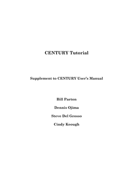 CENTURY Tutorial