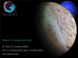 Trident – a Mission to Triton