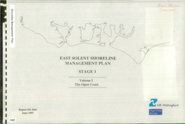 East Solent Shoreline Management Plan Stage 1