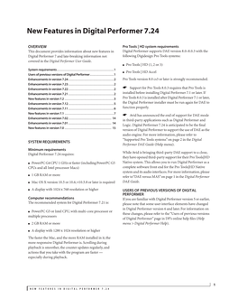 New Features in Digital Performer 7.24