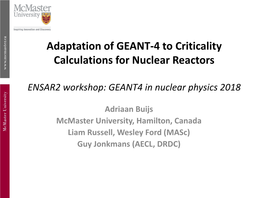 Mcmaster Nuclear Reactor