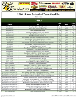 2016-17-NOIR-Basketball Checklist