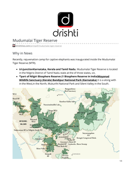 Mudumalai Tiger Reserve