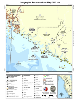 Geographic Response Plan Map: WFL-63 84°0'0