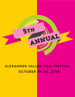 Annual Alexander Valley Film Festival!