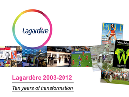Lagardère Unlimited in 2012