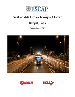 Sustainable Urban Transport Index Bhopal, India