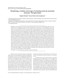 Morphology, Evolution and Usage of Urticating Setae by Tarantulas (Araneae: Theraphosidae)