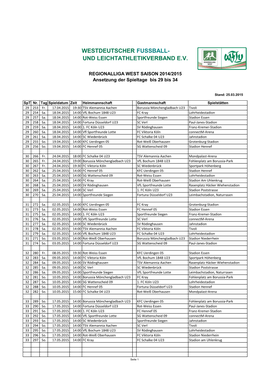 Westdeutscher Fussball- Und Leichtathletikverband E.V