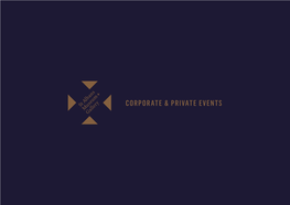 Corporate & Private Events