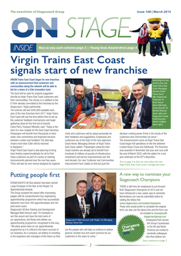 Virgin Trains East Coast Signals Start of New Franchise