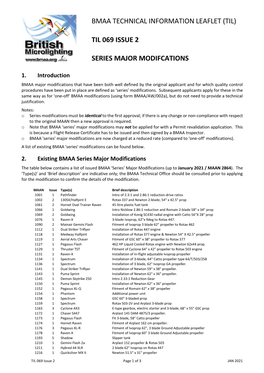 Bmaa Technical Information Leaflet (Til) Til 069 Issue 2