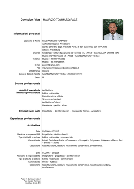 Curriculum Vitae Formato Europeo