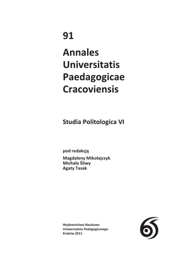 91 Annales Universitatis Paedagogicae Cracoviensis