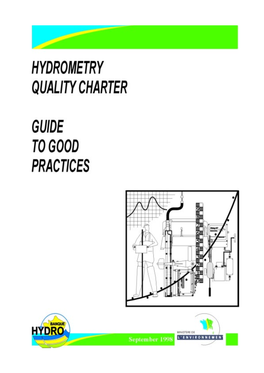 Hydrometry Quality Charter, Guide to Good Practices