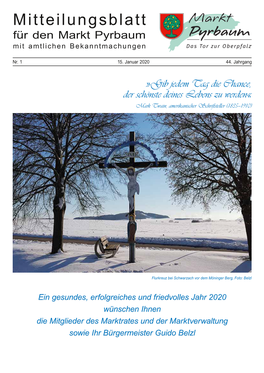 Mitteilungsblatt Januar 2020