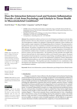 Does the Interaction Between Local and Systemic Inflammation Provide