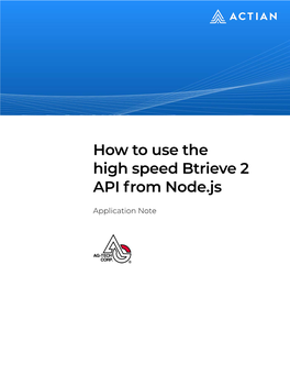 How to Use the High Speed Btrieve 2 API from Node.Js