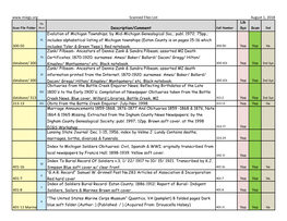 Scanned Files List August 1, 2018 Description