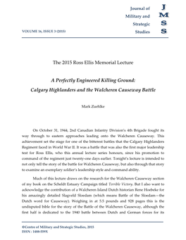 Calgary Highlanders and the Walcheren Causeway Battle