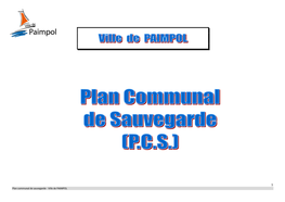 Plan Communal De Sauvegarde Destiné À