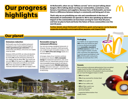 Mcdonalds Progress Highlights 2020