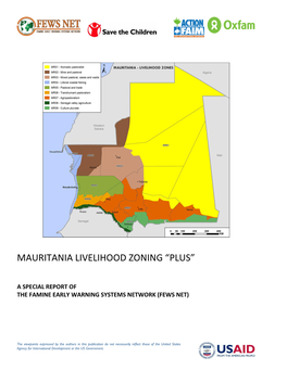 MAURITANIA Livelihood Zoning Plus October 2013