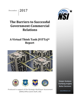 The Barriers to Successful Government-Commercial Relations