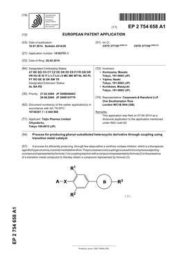 Process for Producing Phenyl-Substituted Heterocyclic Derivative Through Coupling Using Transition Metal Catalyst