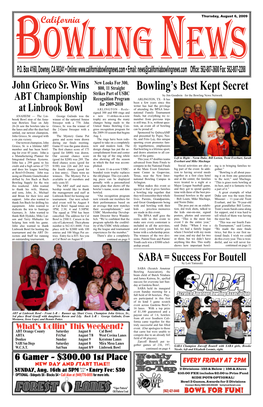 California Bowling News