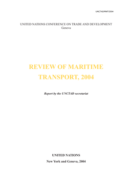 Review of Maritime Transport, 2004