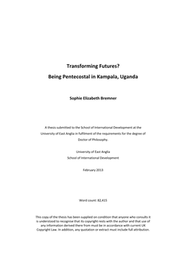 Being Pentecostal in Kampala, Uganda