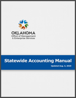 Statewide Accounting Manual