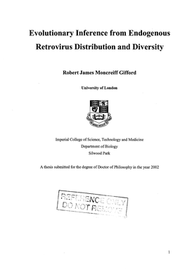 Evolutionary Inference from Endogenous Retrovirus Distribution and Diversity