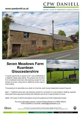 Seven Meadows Farm Ruardean Gloucestershire