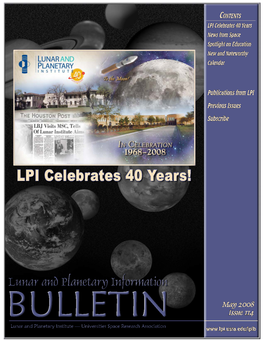 The LPI Celebrates 40 Years!