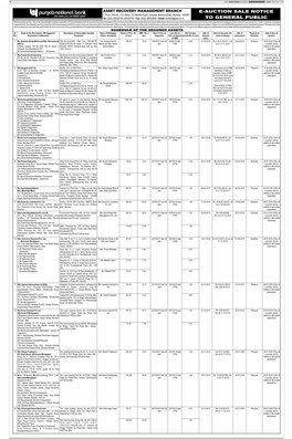 E-Auction Sale Notice to General Public