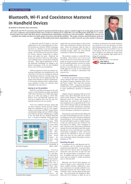Bluetooth, Wi-Fi and Coexistence Mastered in Handheld Devices by Matthew B