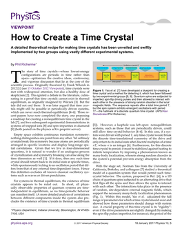 How to Create a Time Crystal