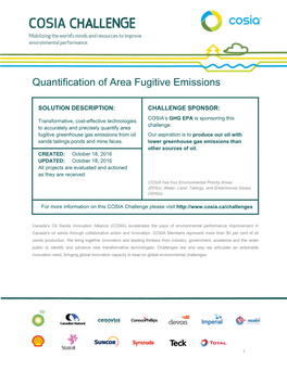 Quantification of Area Fugitive Emissions