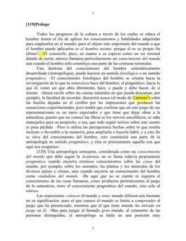 [119]Prólogo Todos Los Progresos De La Cultura a Través De Los Cuales Se Educa El Hombre Tienen El Fin De Aplicar Los Conocimi