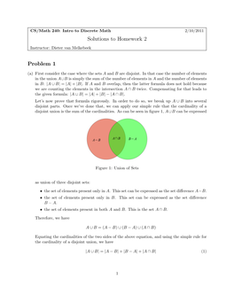Solutions to Homework 2 Problem 1