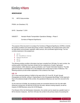 MEMORANDUM US 13 Attachment