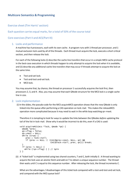 Multicore Semantics & Programming