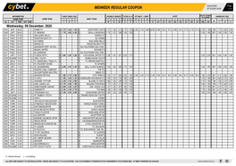 Midweek Regular Coupon 07/12/2020 09:42 1 / 4