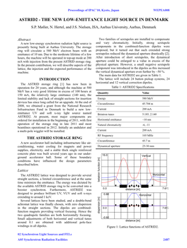 ASTRID2 -The New Low-Emmitance Light Source in Denmark