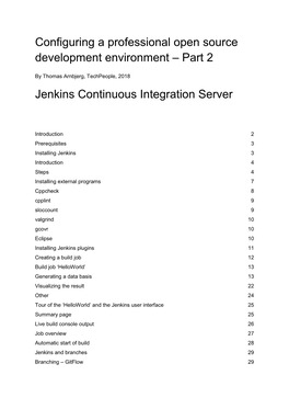 Part 2 Jenkins Continuous Integration Server