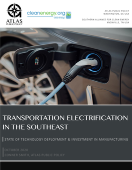 Transportation Electrification in the Southeast